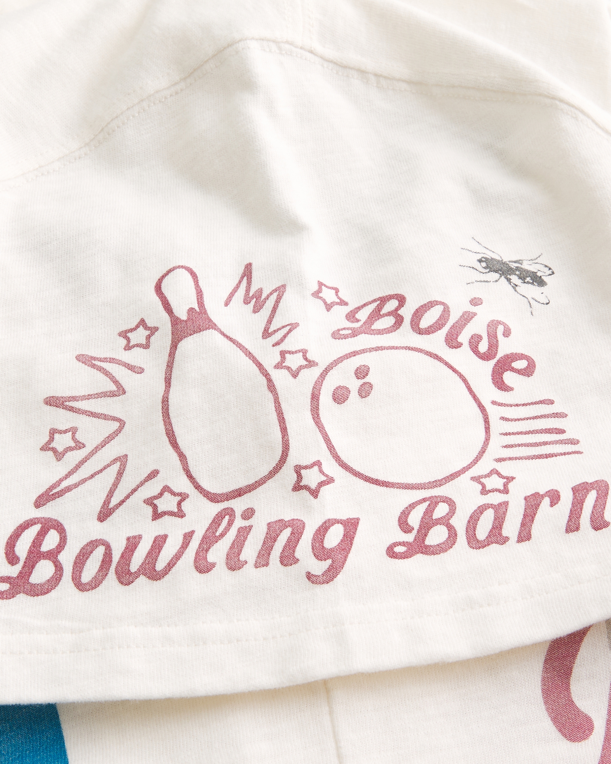 Relaxed Mixed Graphic Tee