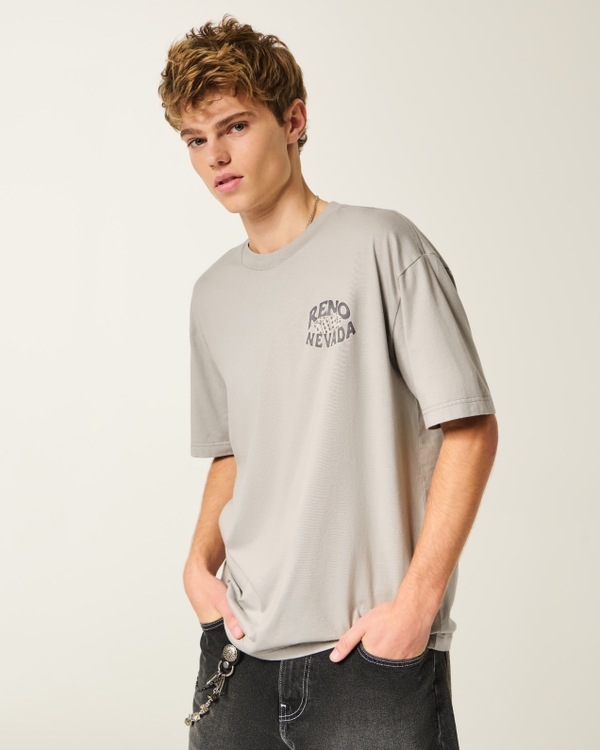 Boxy Cotton Reno Nevada Graphic Tee