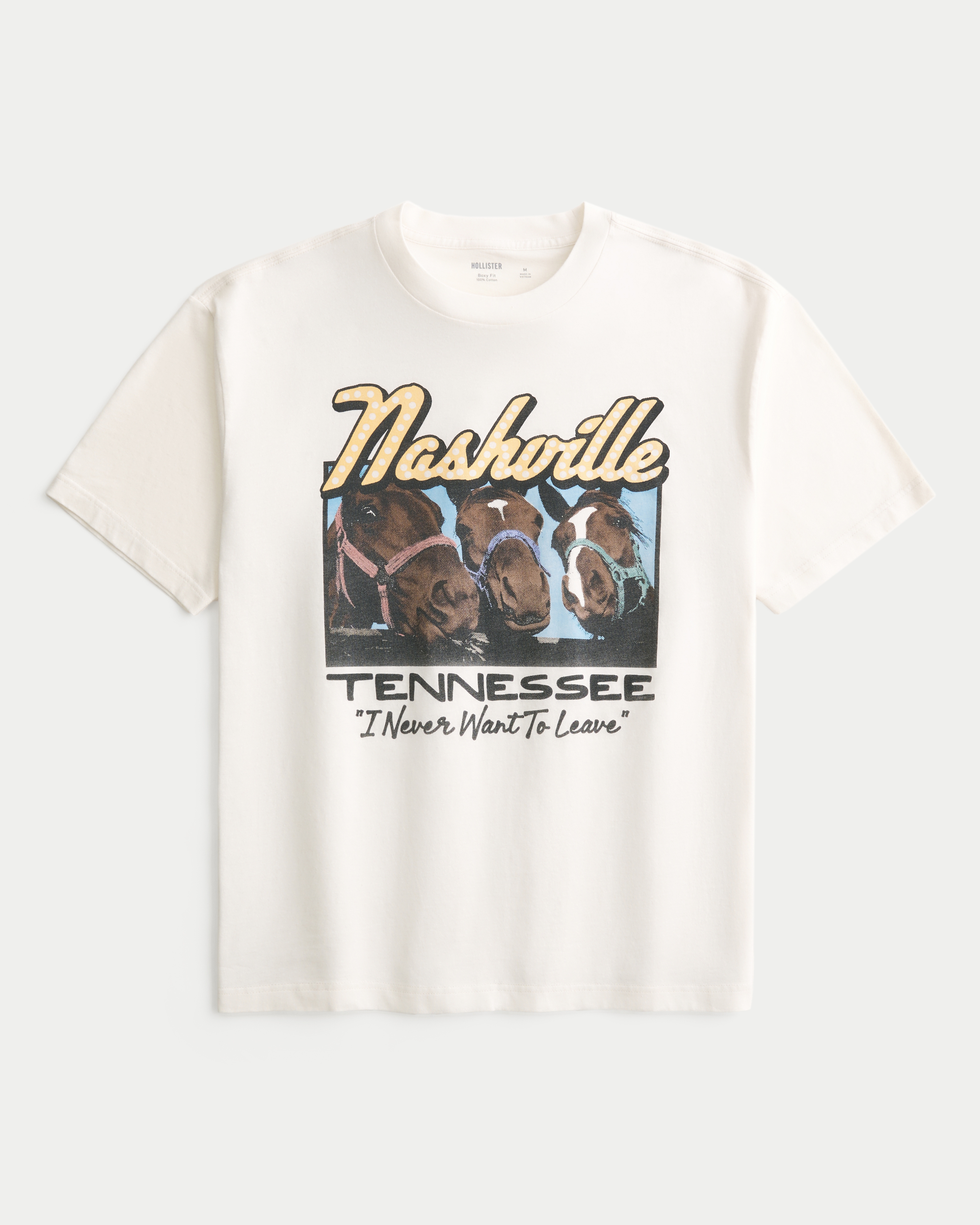 Boxy Cotton Nashville Tennessee Graphic Tee