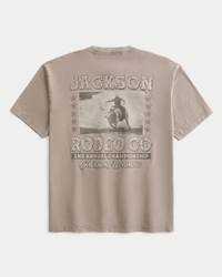 Boxy Jackson Rodeo Graphic Tee