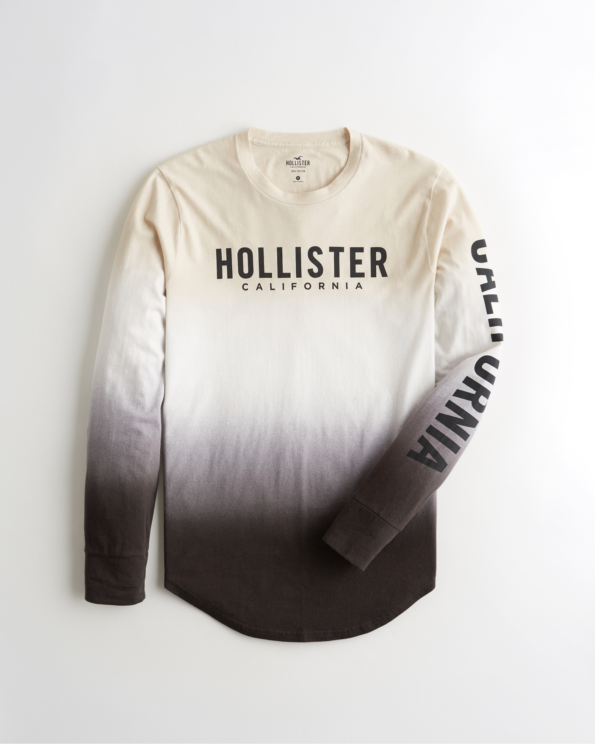 hollister logo graphic crewneck sweatshirt