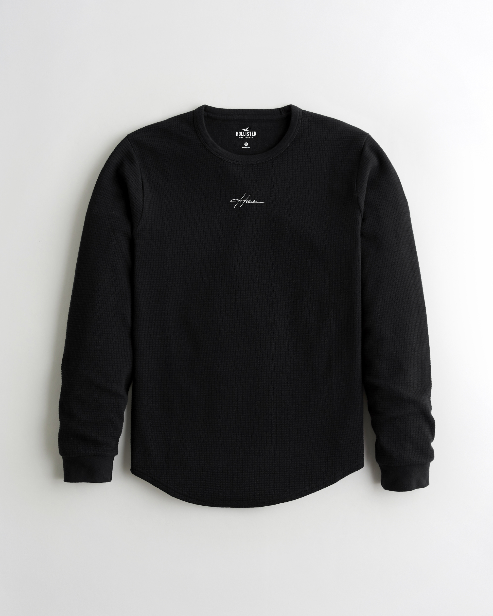 black long sleeve hollister shirt