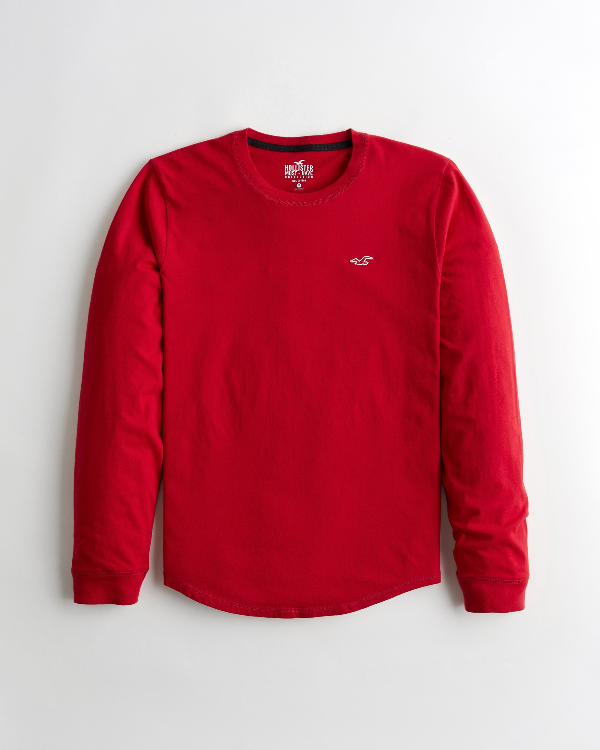 hollister red long sleeve