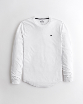 Men s Curved Hem T Shirt Men s Tops HollisterCo