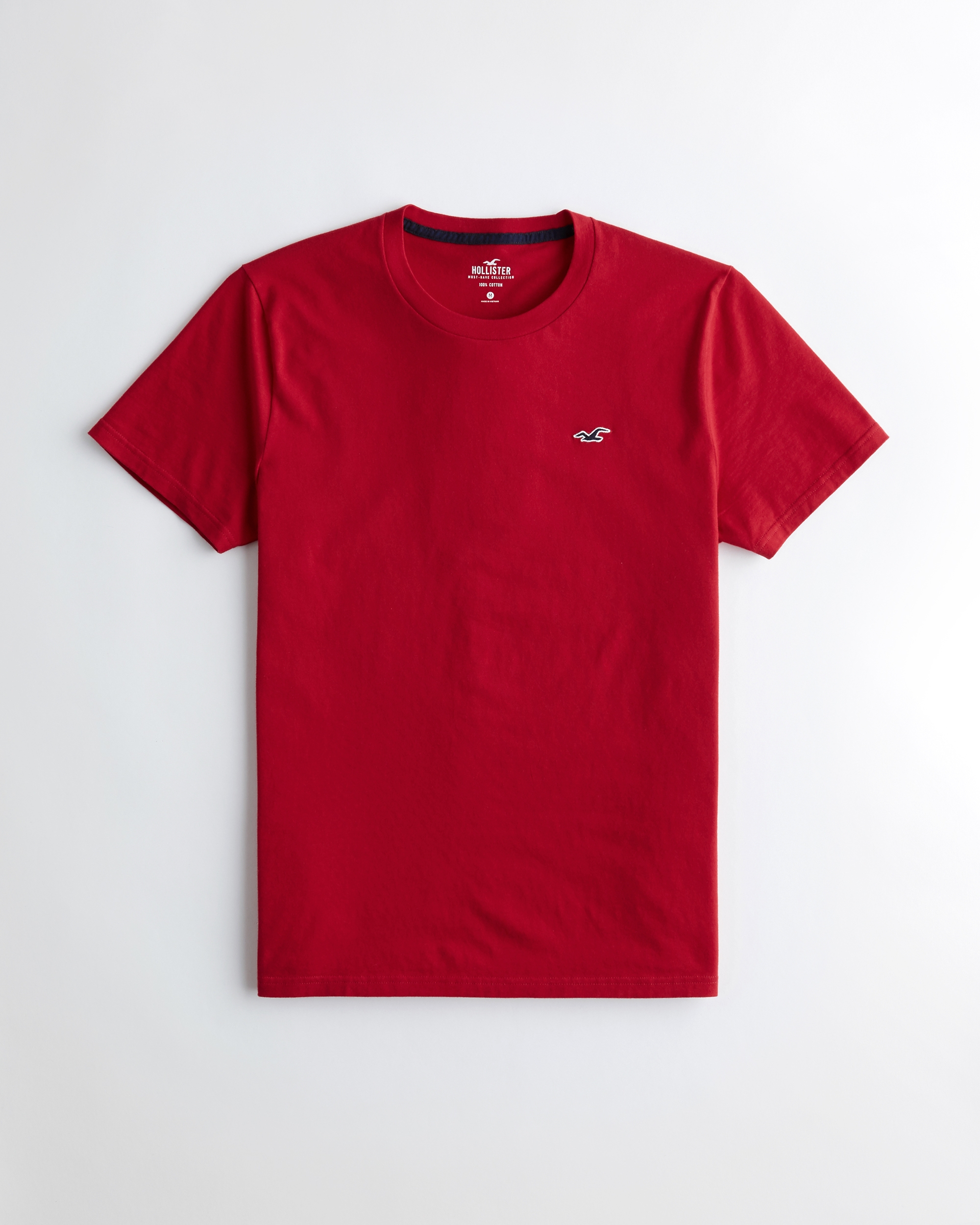 hollister red t shirt