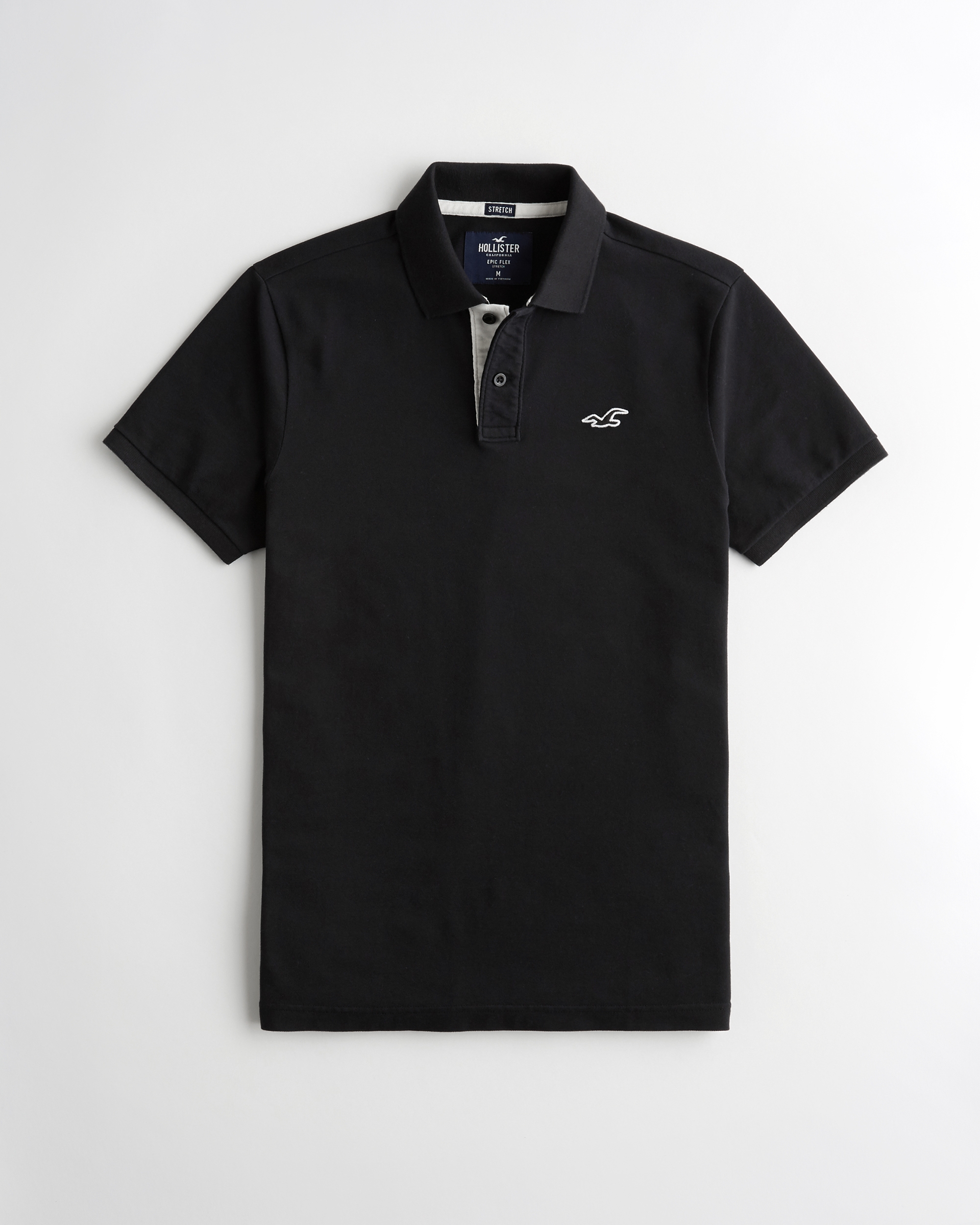 hollister long sleeve polo