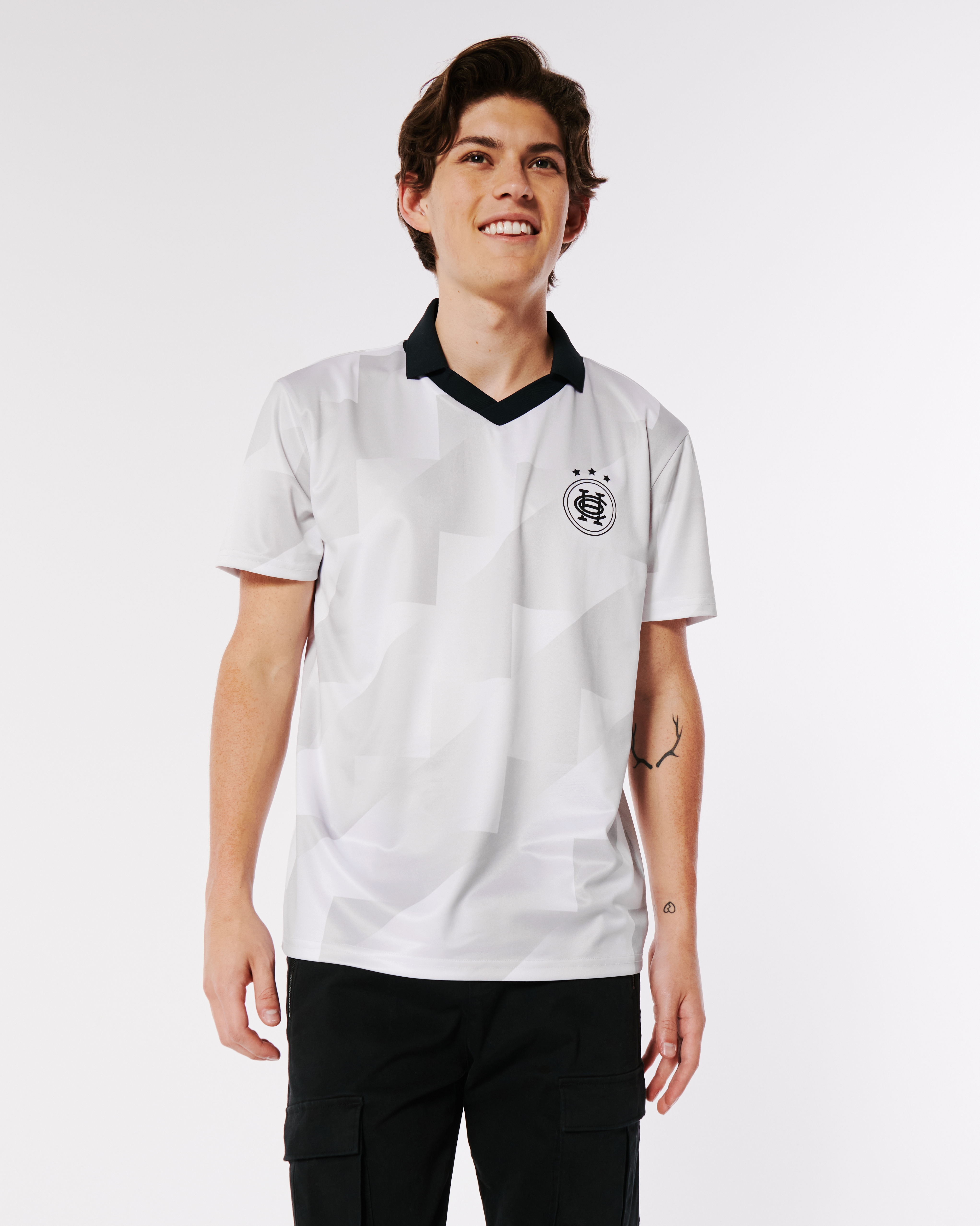 Hollister Relaxed Soccer Jersey Polo