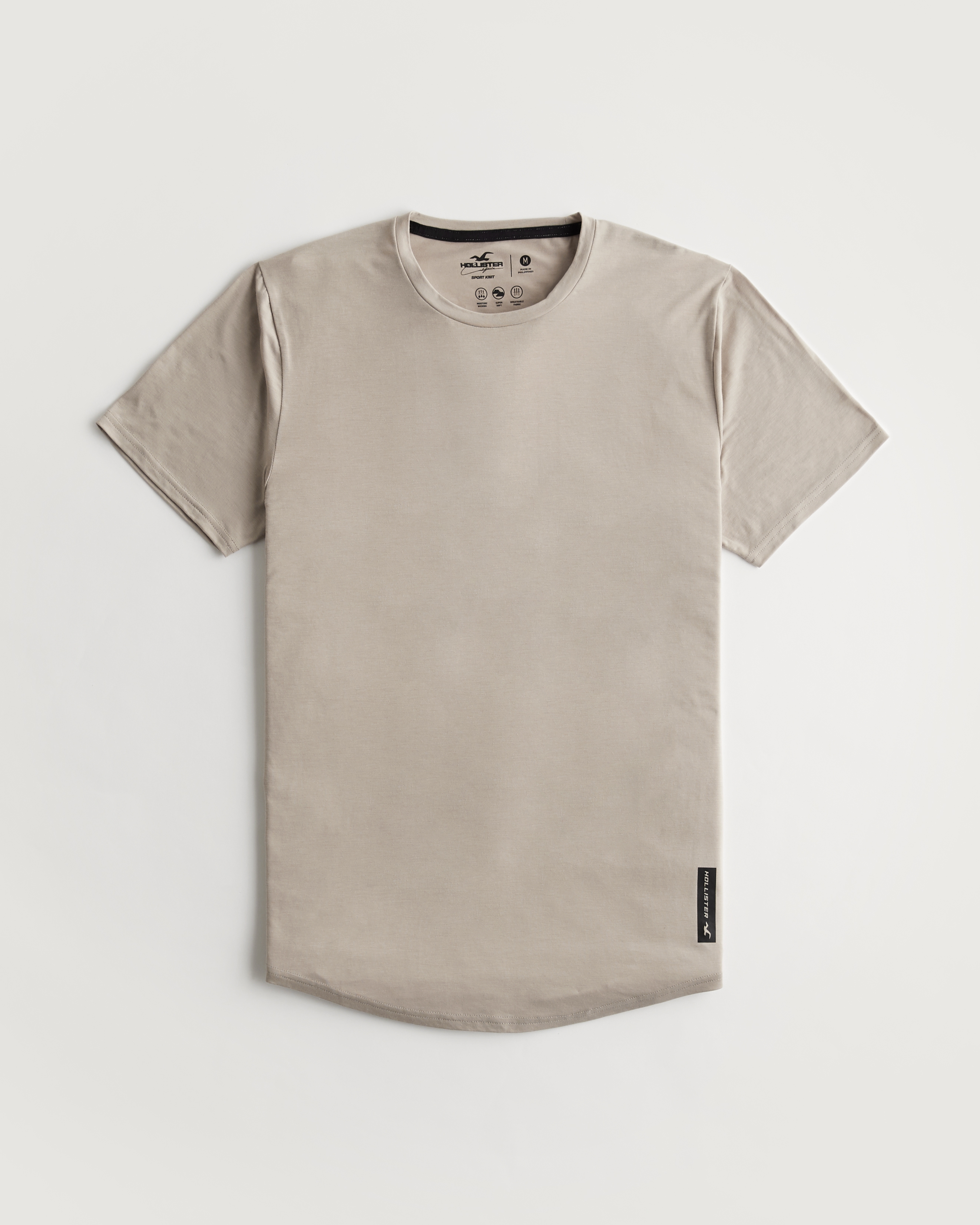 Hollister curved outlet hem t shirt