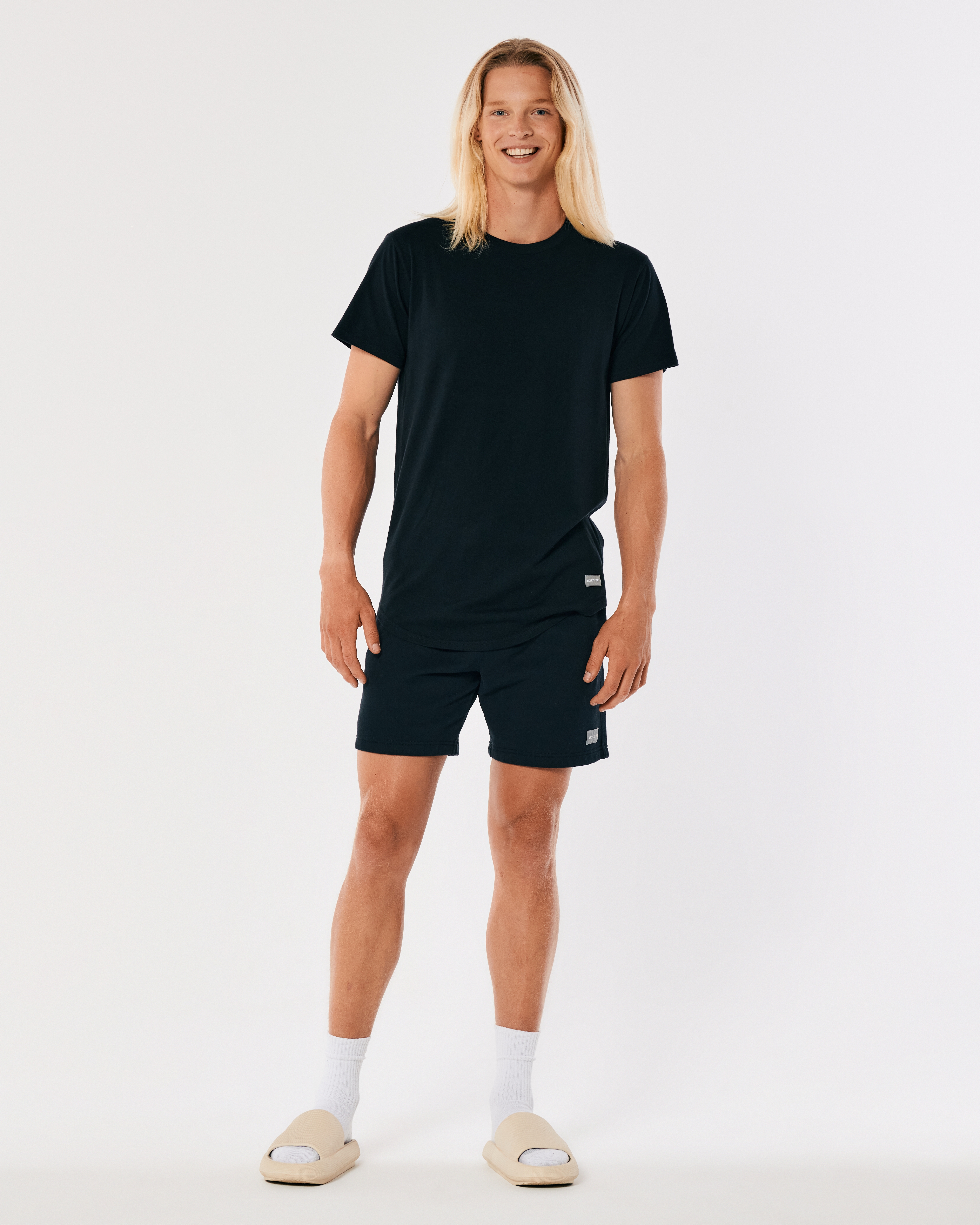 Hollister Longline Curved Hem T-Shirt