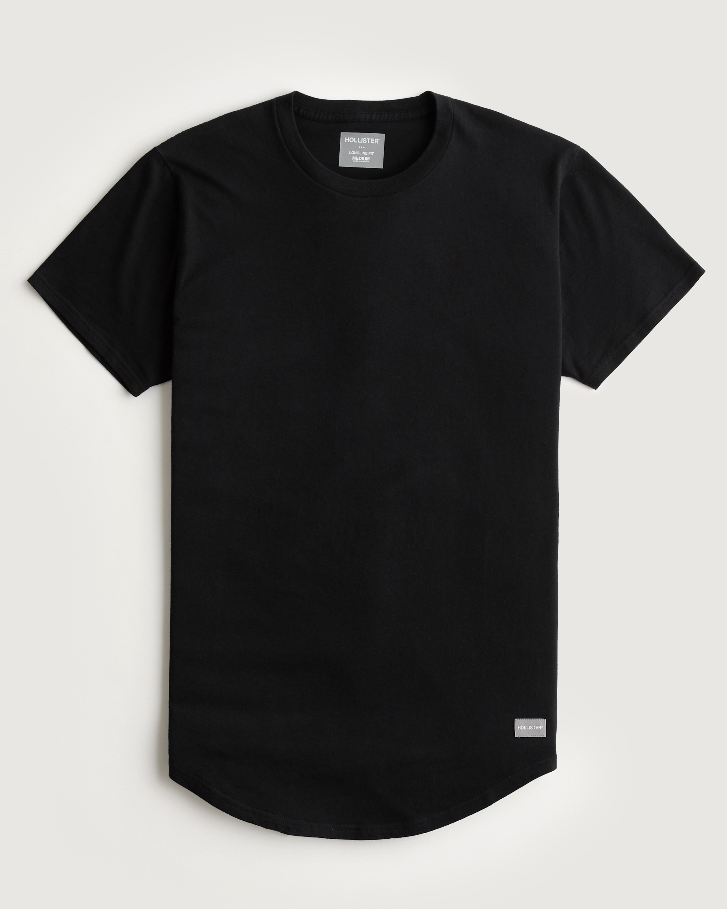 Hollister Longline Curved Hem T-Shirt