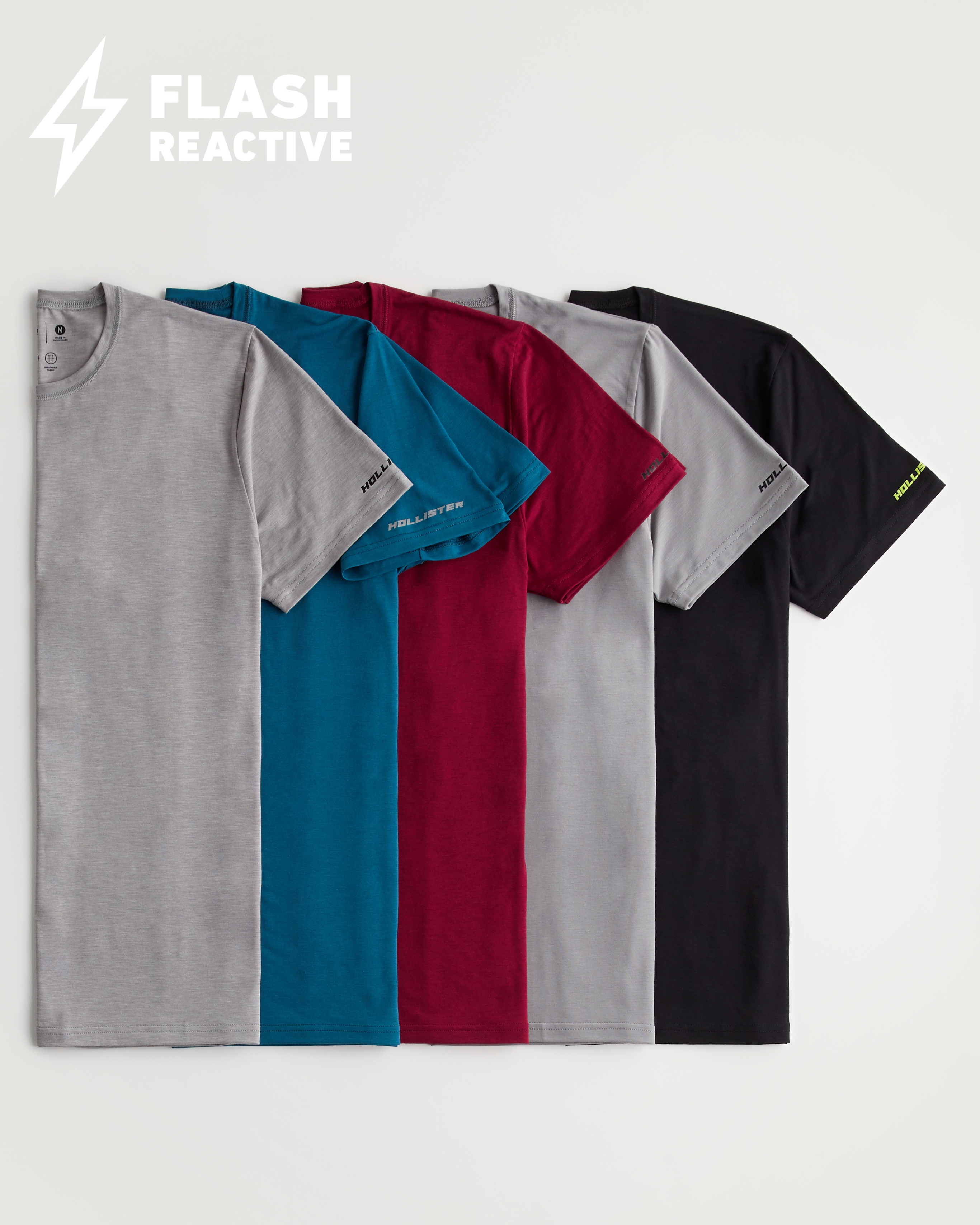 Hollister Crew Sport Knit T Shirt 5 Pack Mall of America