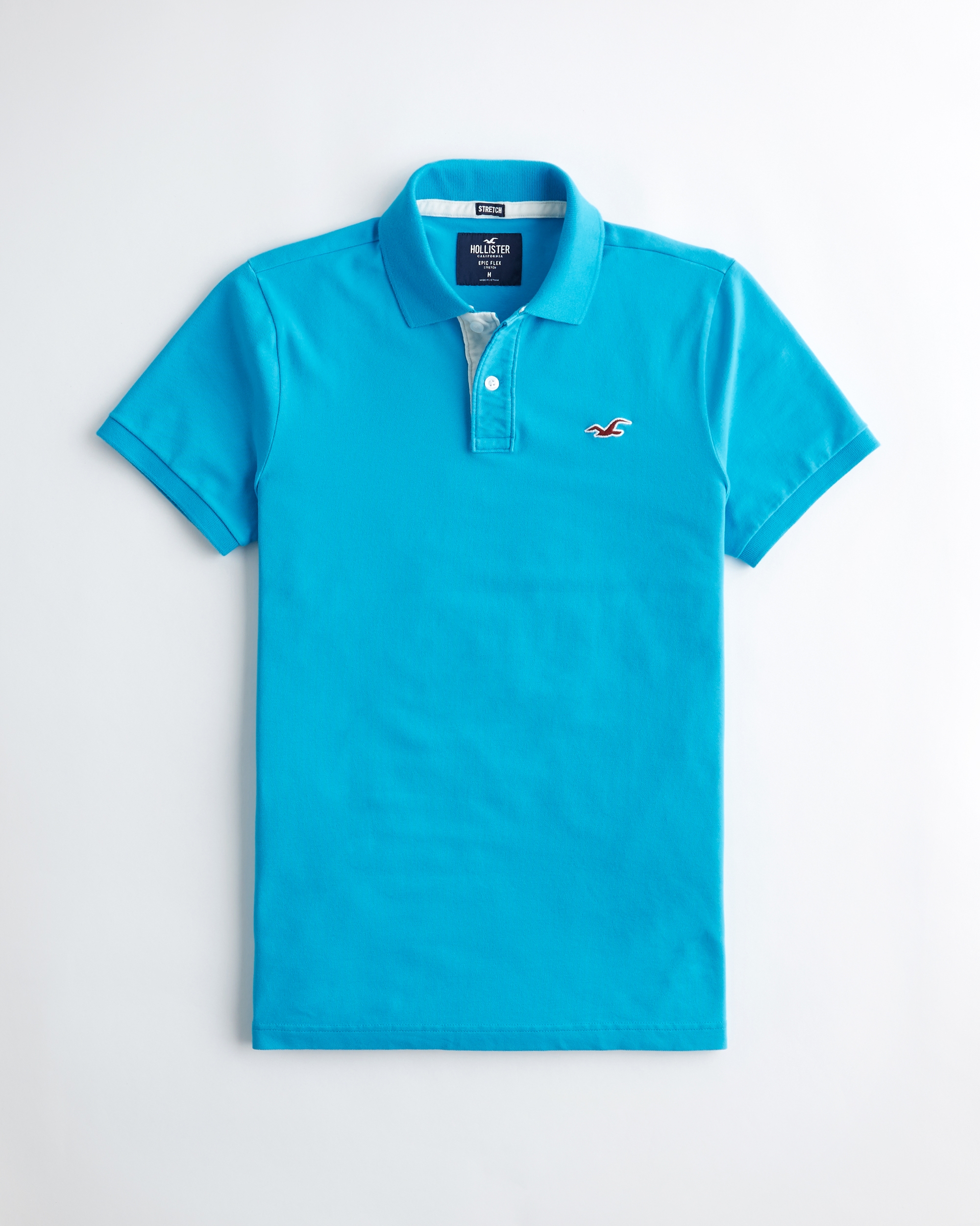 stretch slim fit polo hollister
