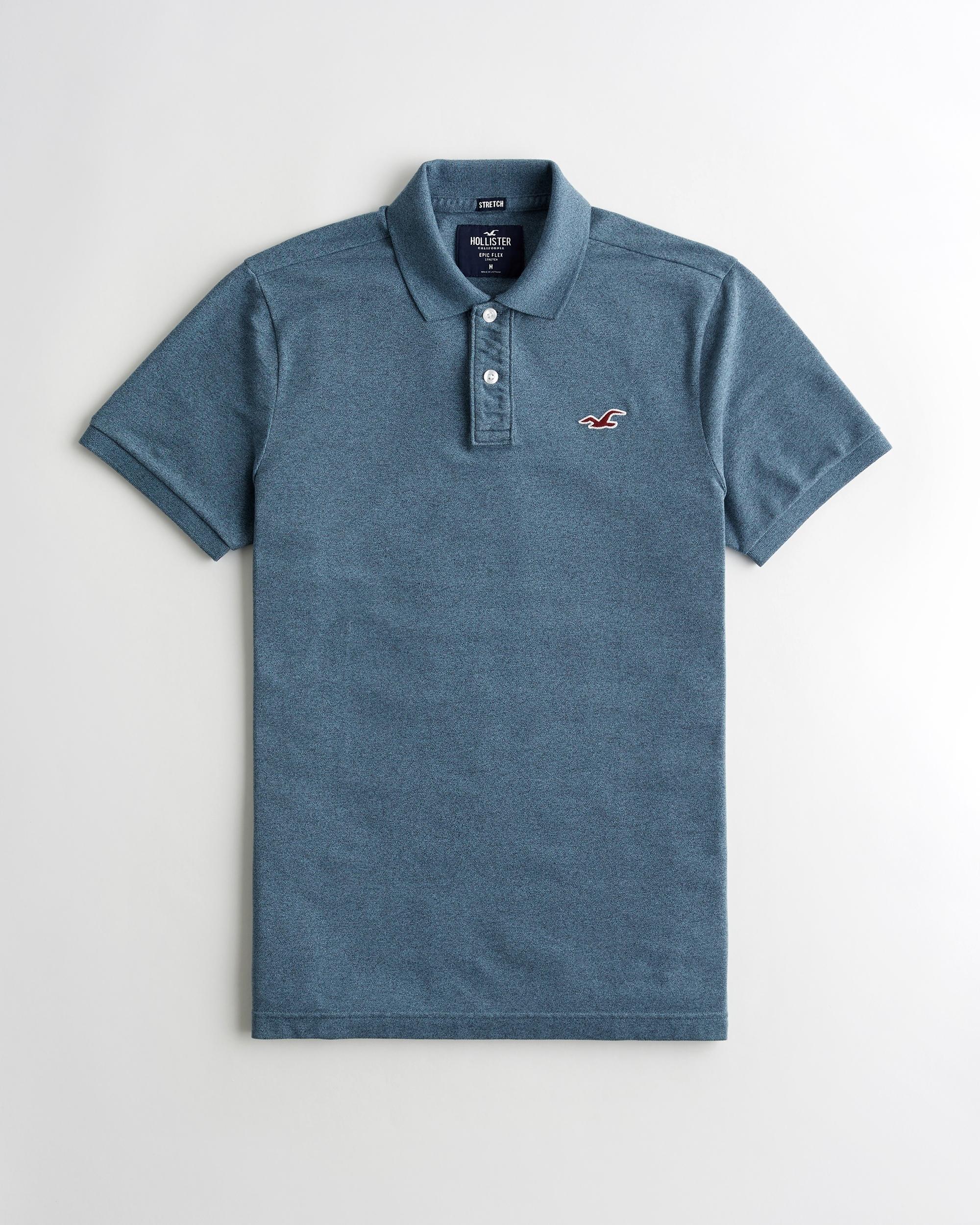 hollister slim fit polo