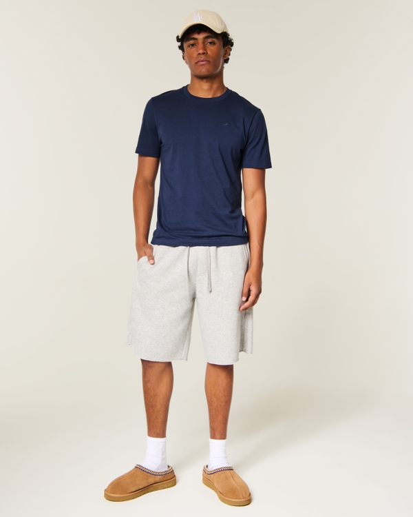 Cotton Crew Icon T-Shirt, Navy view 2