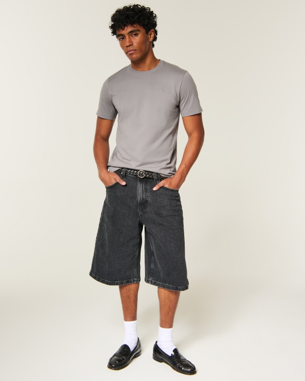 Cotton Crew Icon T-Shirt, Gray view 2
