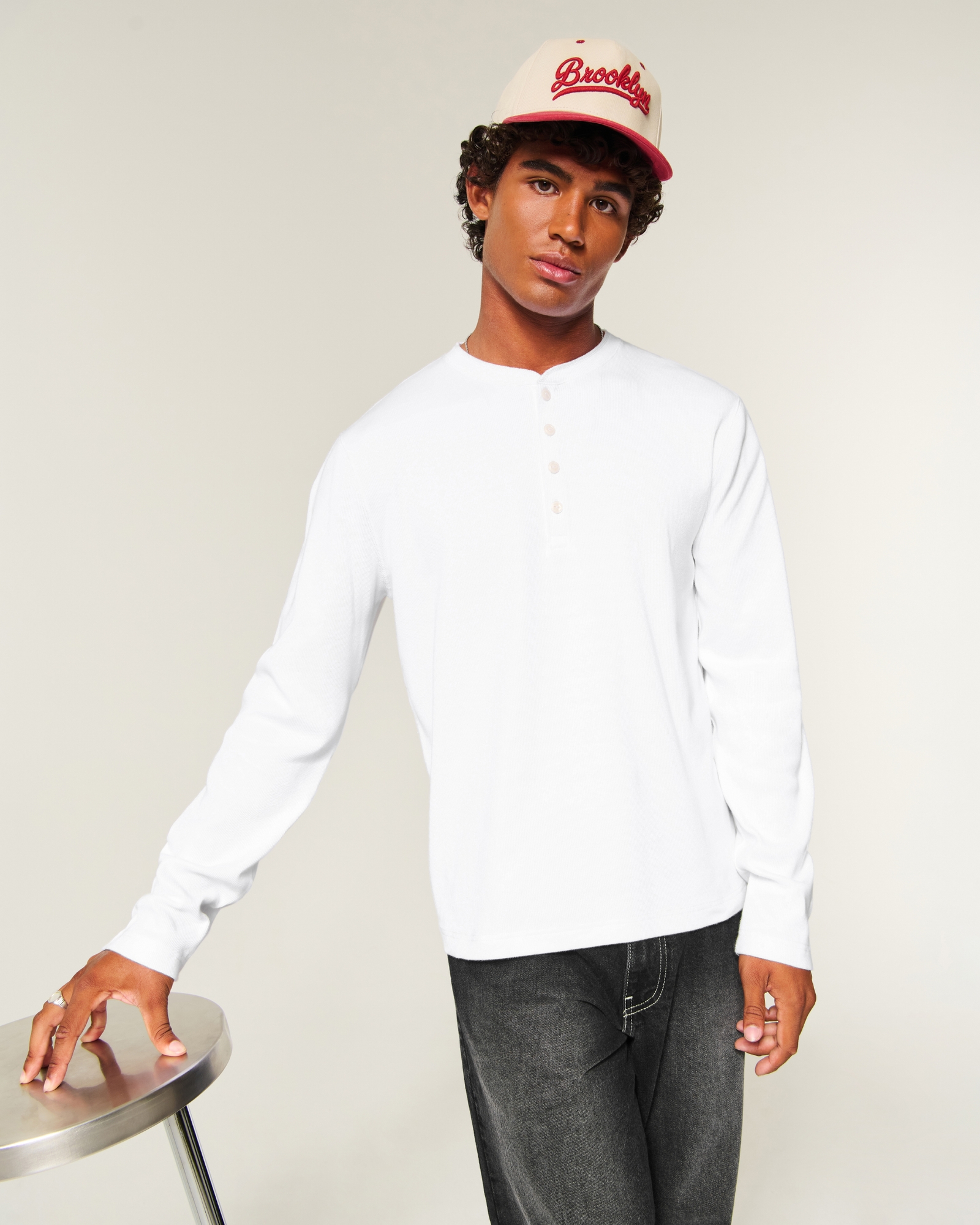 メンズ リブヘンリーシャツ | メンズ トップス | HollisterCo.com