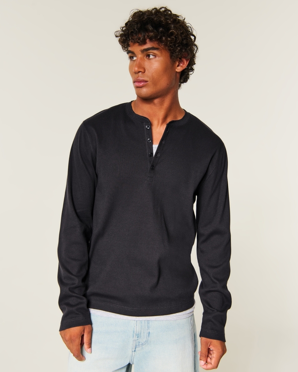 Rib Henley, Black view 1