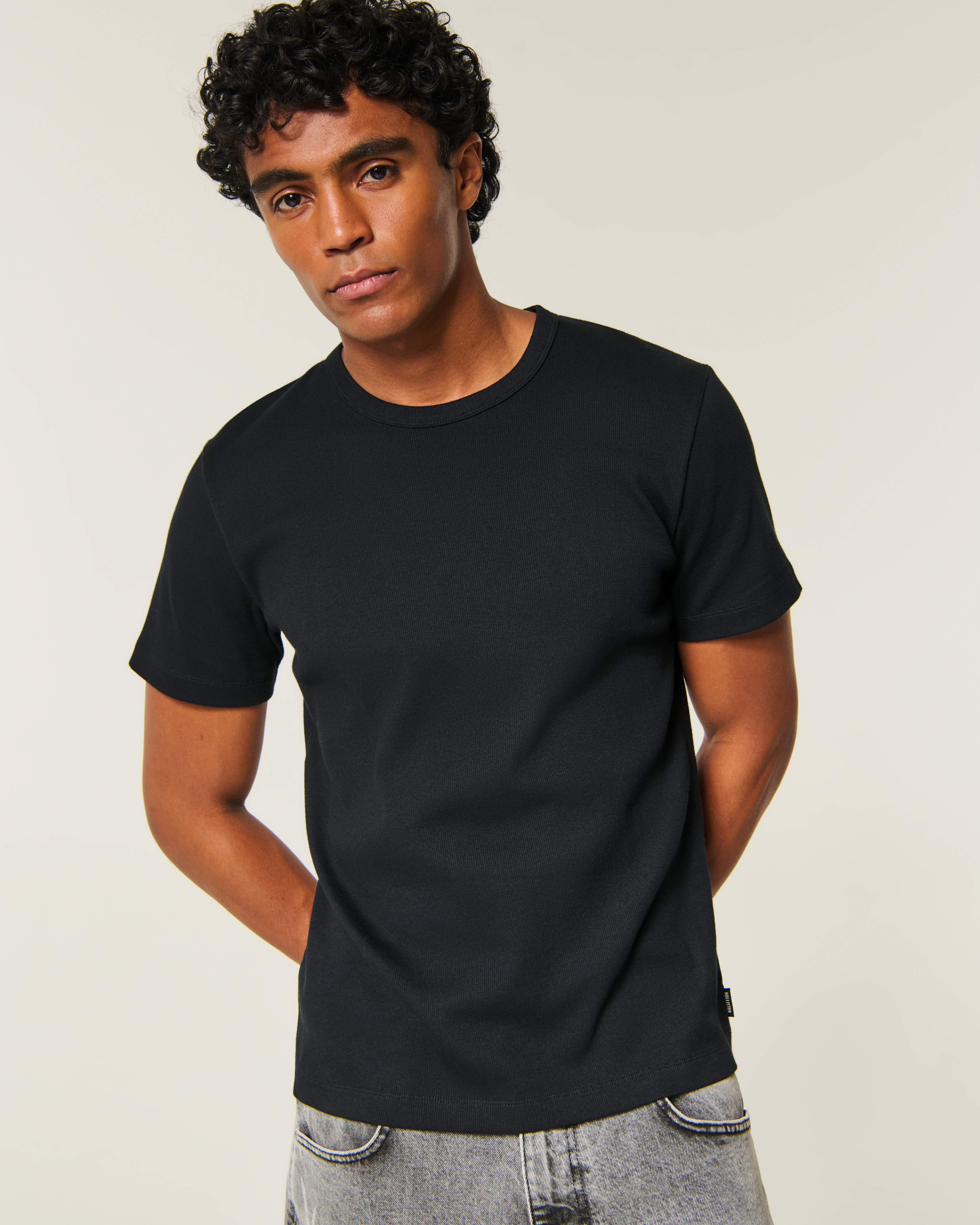 Rib Crew T-Shirt