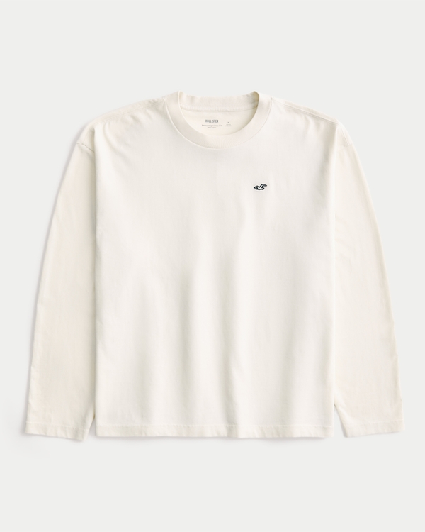 Hollister トップス　& 白長袖 tシャツ　 ナム メンズ 長袖Tシャツ | Hollister Co.