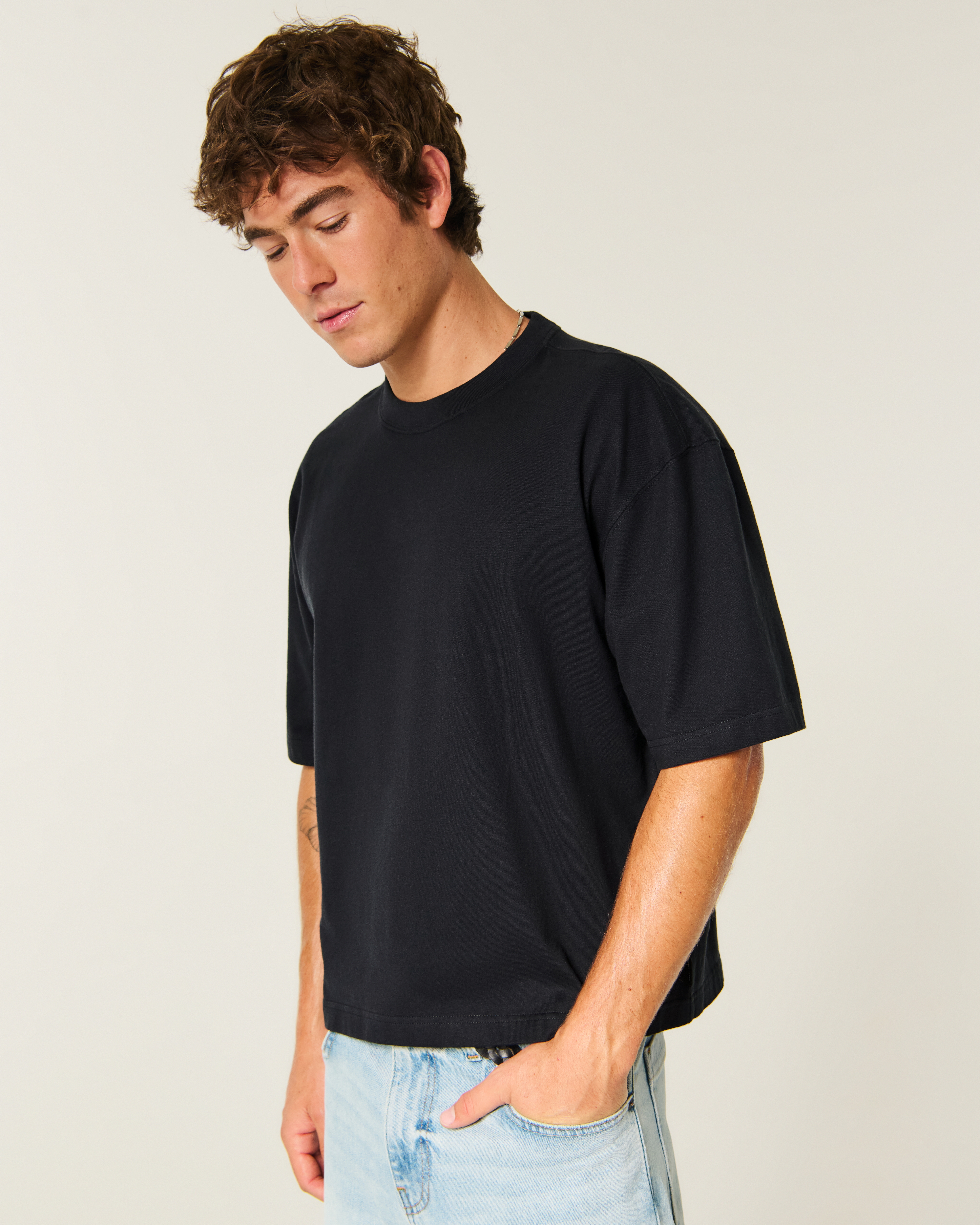 Super Boxy Cropped Crew T-Shirt