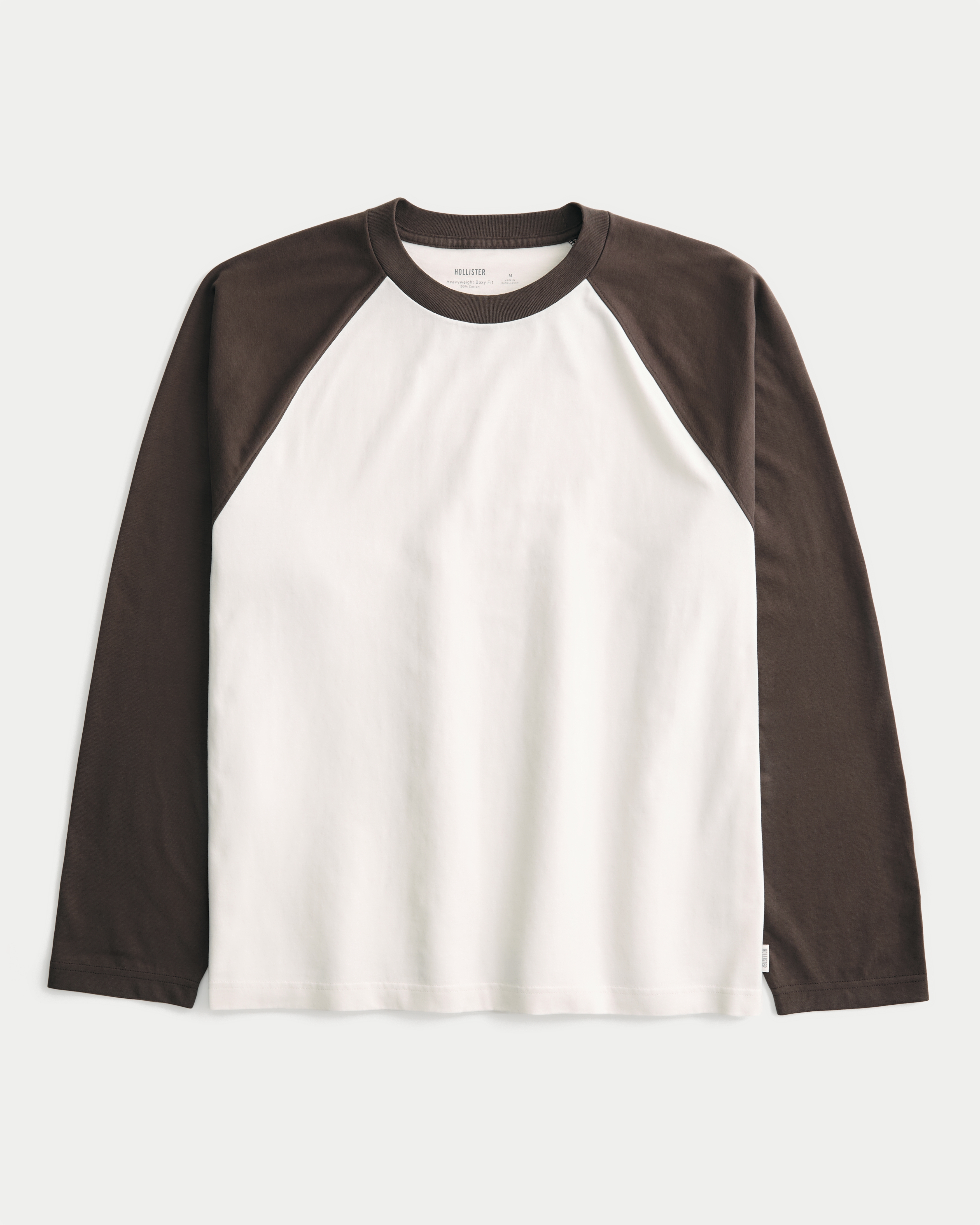 Boxy Heavyweight Long-Sleeve Raglan Crew T-Shirt