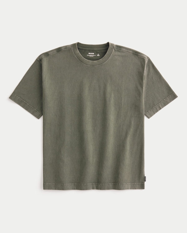 Boxy Heavyweight Washed Crew T-shirt