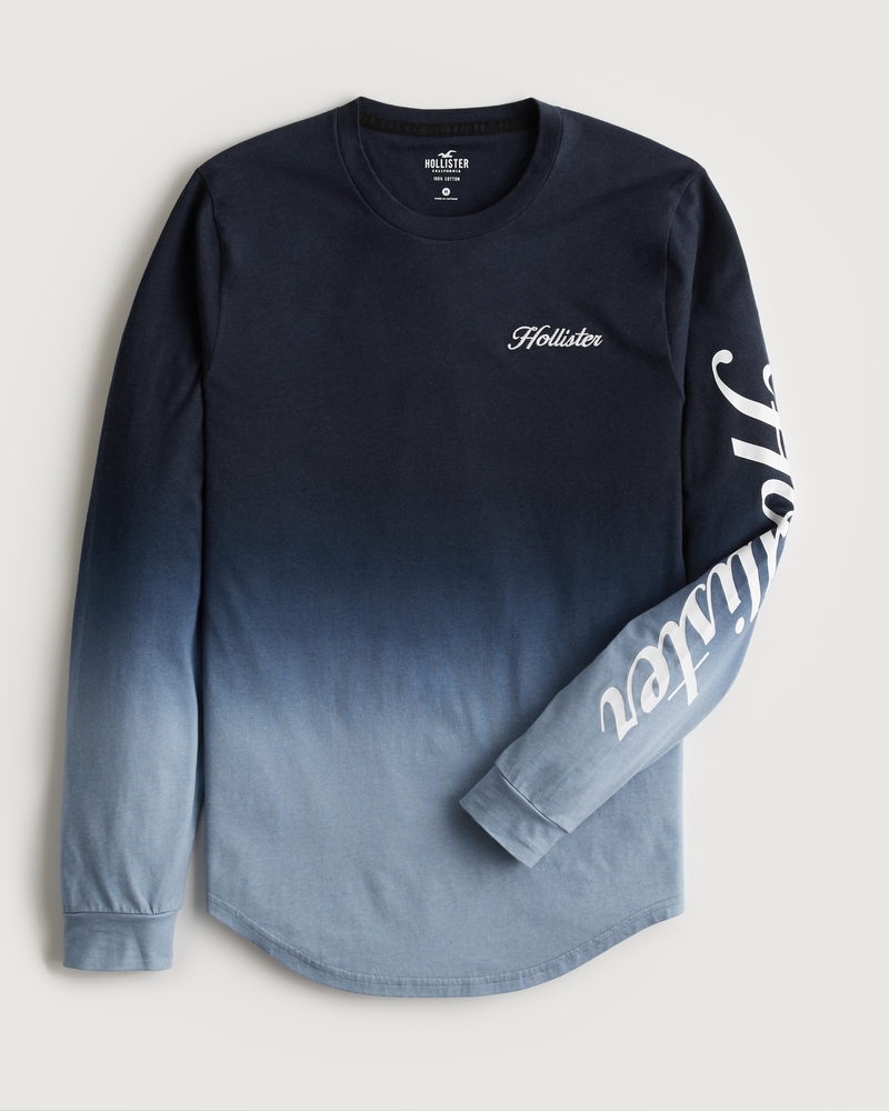 Men's LongSleeve Logo Graphic TShirt Men's Clearance