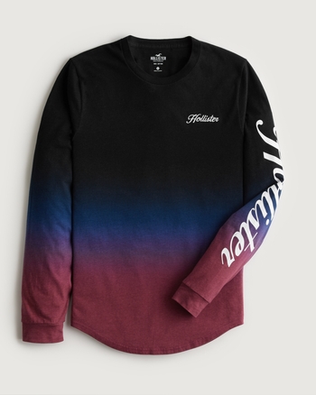 Men's LongSleeve Logo Graphic TShirt Men's