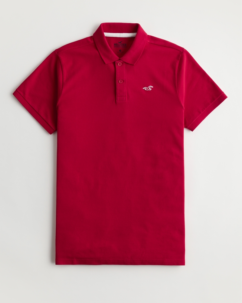 Men s Logo Icon Polo Men s Hollister Men s HollisterCo