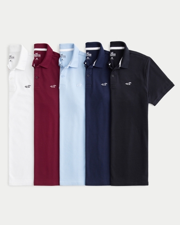 Men s Icon Polo 5 Pack Men s New Arrivals HollisterCo