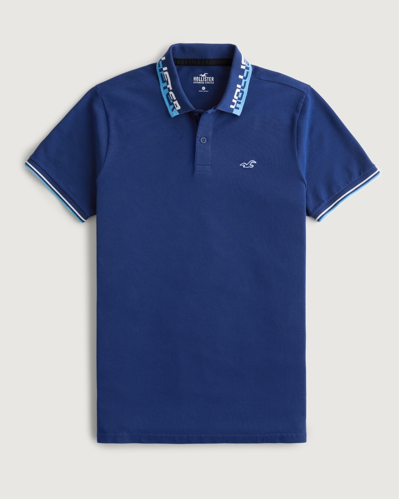 Men's Logo Collar Polo | Men's Tops | HollisterCo.com