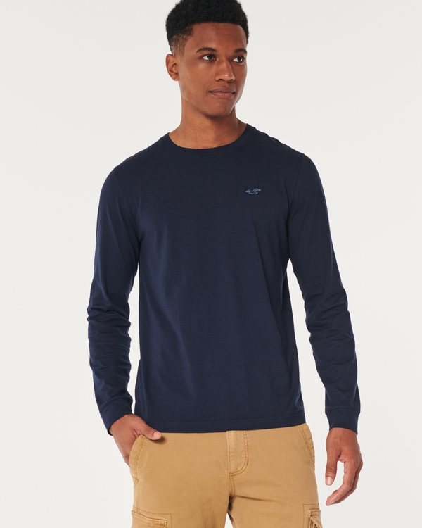 Long-Sleeved Regular Shirt With Placed Graphic - Men - Ready-to