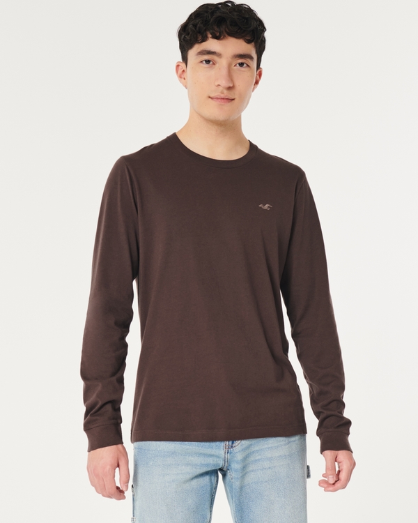 Camisetas manga larga y estilo henley para hombre Hollister Co