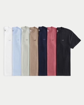 Men s Icon Crew T Shirt 7 Pack Men s Tops HollisterCo