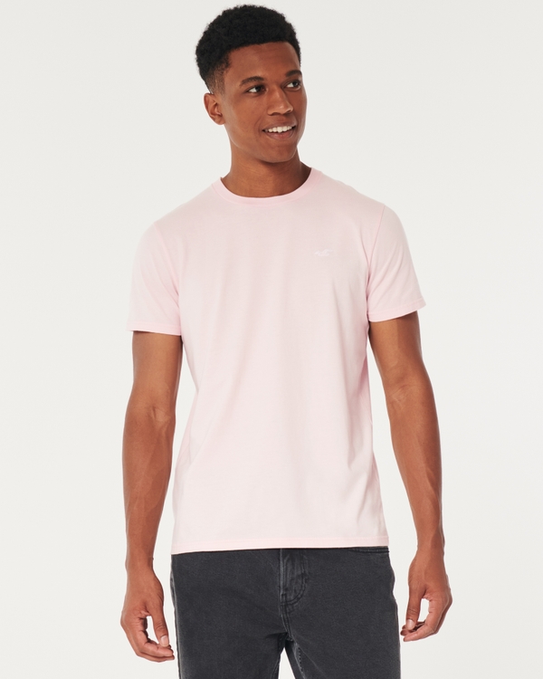 Icon Crew T-Shirt, Light Pink