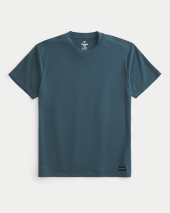 Hollister tech logo t-shirt in light blue