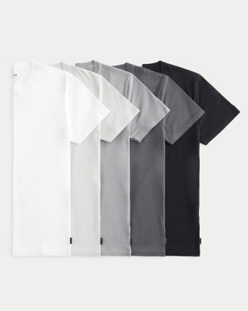 Men s Crew T Shirt 5 Pack Men s Multipacks HollisterCo