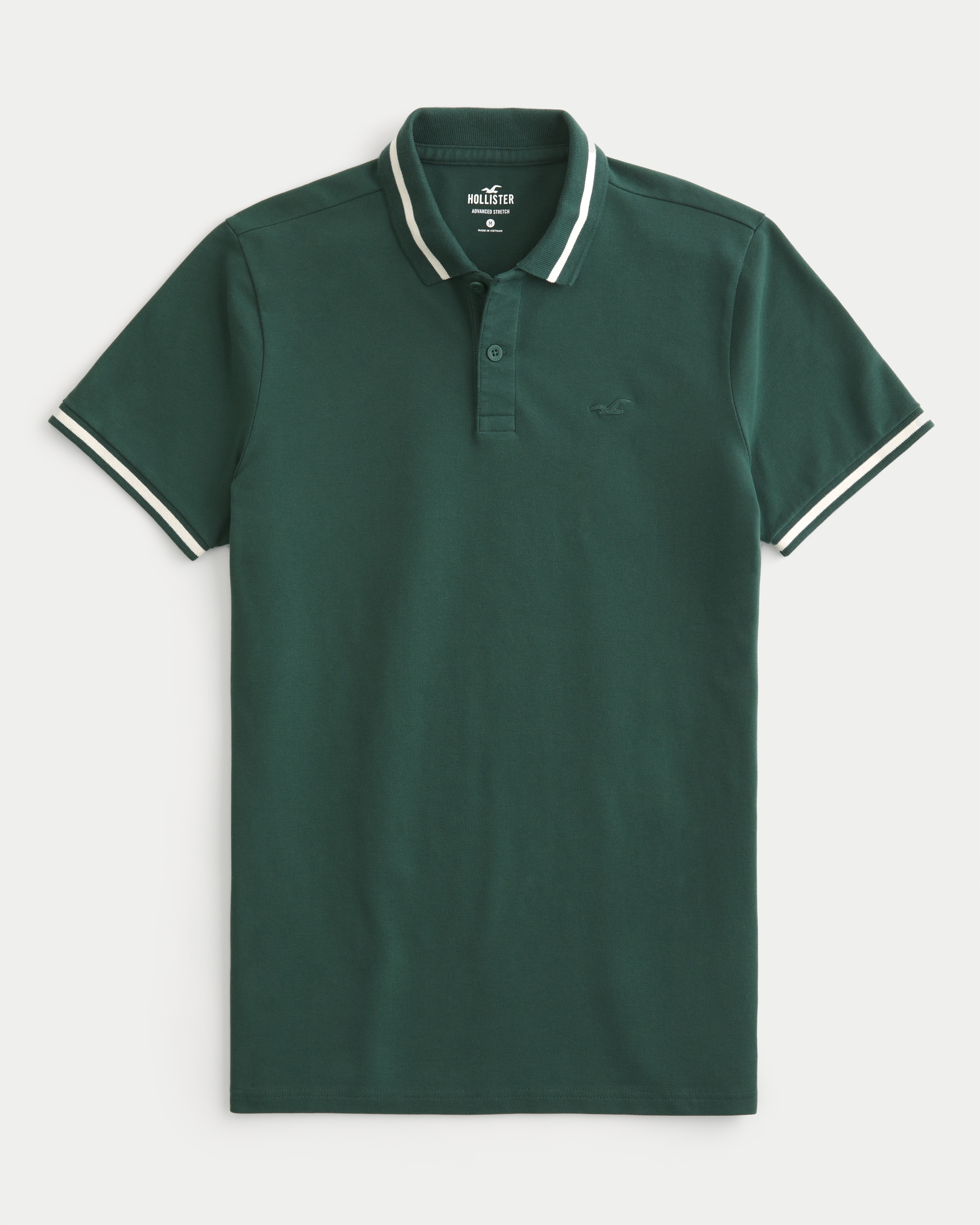 Hollister slim fit polo sale