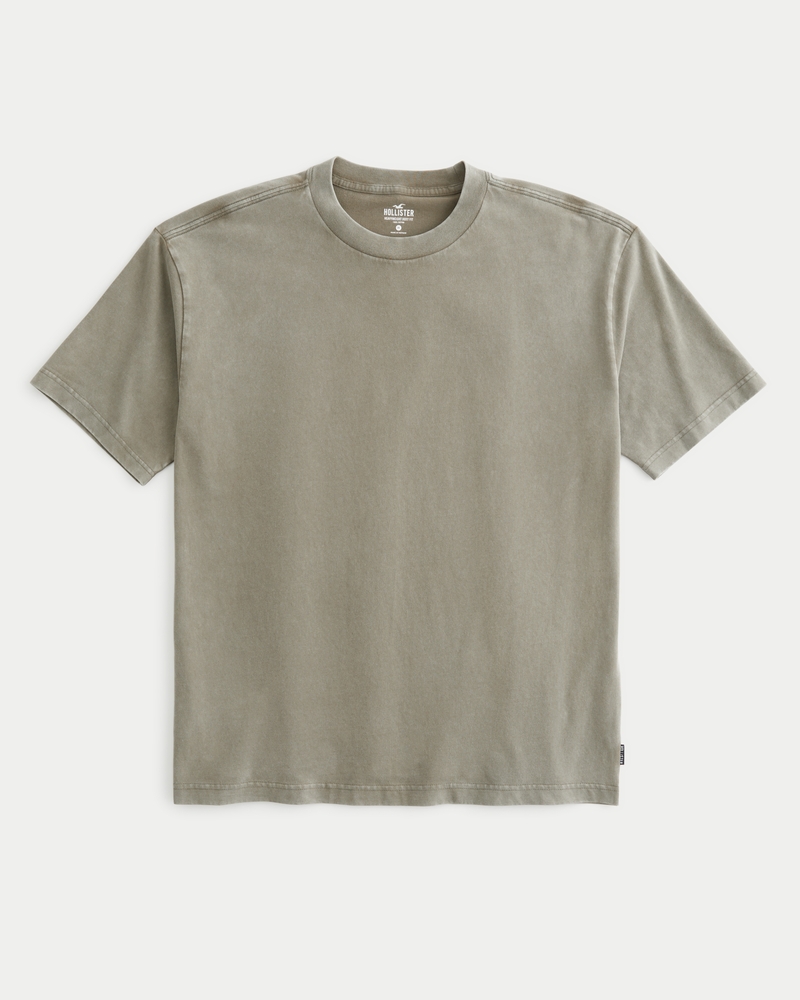 Men's Boxy Crew T-Shirt | Men's Tops | HollisterCo.com