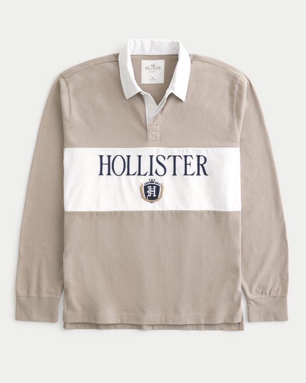 Hollister polo sweatshirt in light blue