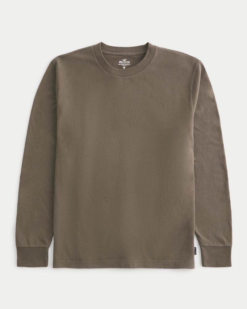 Men's Relaxed LongSleeve Heavyweight Cotton Crew TShirt Men's HCo