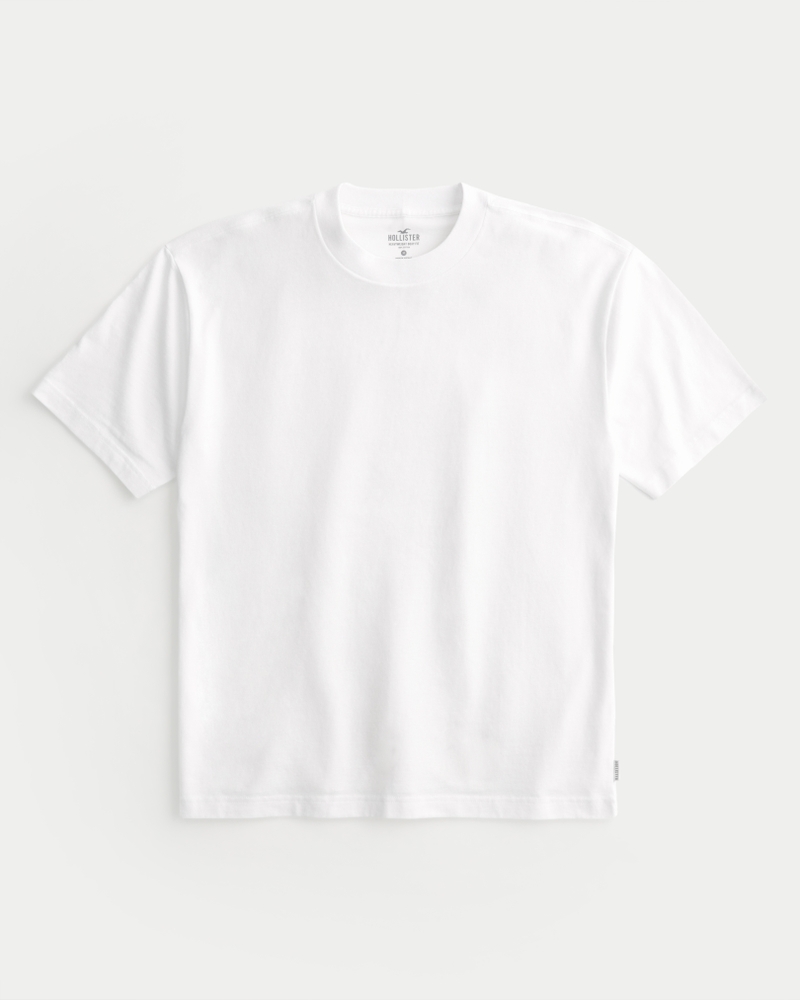 Men's Heavyweight Boxy Crew T-Shirt | Men's Tops | HollisterCo.com