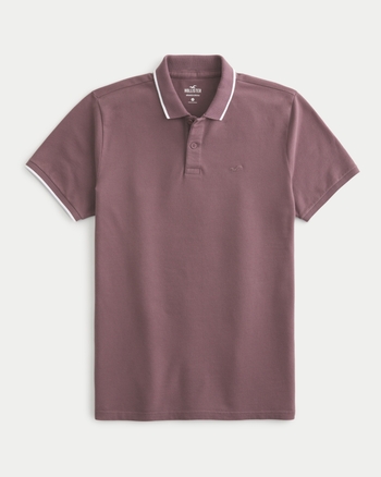 Men s Tipped Icon Polo Men s Tops HollisterCo