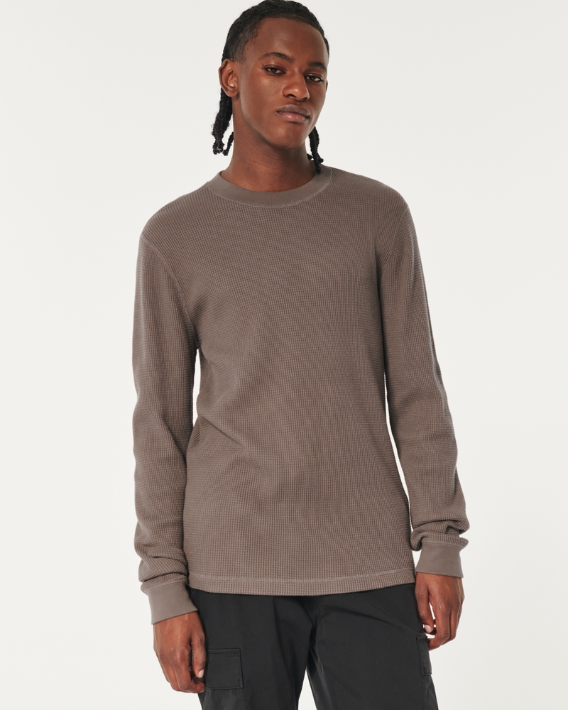 Shop Hollister Co. Crew Neck Sweat Street Style Long Sleeves Plain