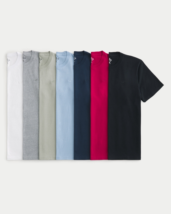 Hollister T-shirt clássico camisetas pretas para homens mens