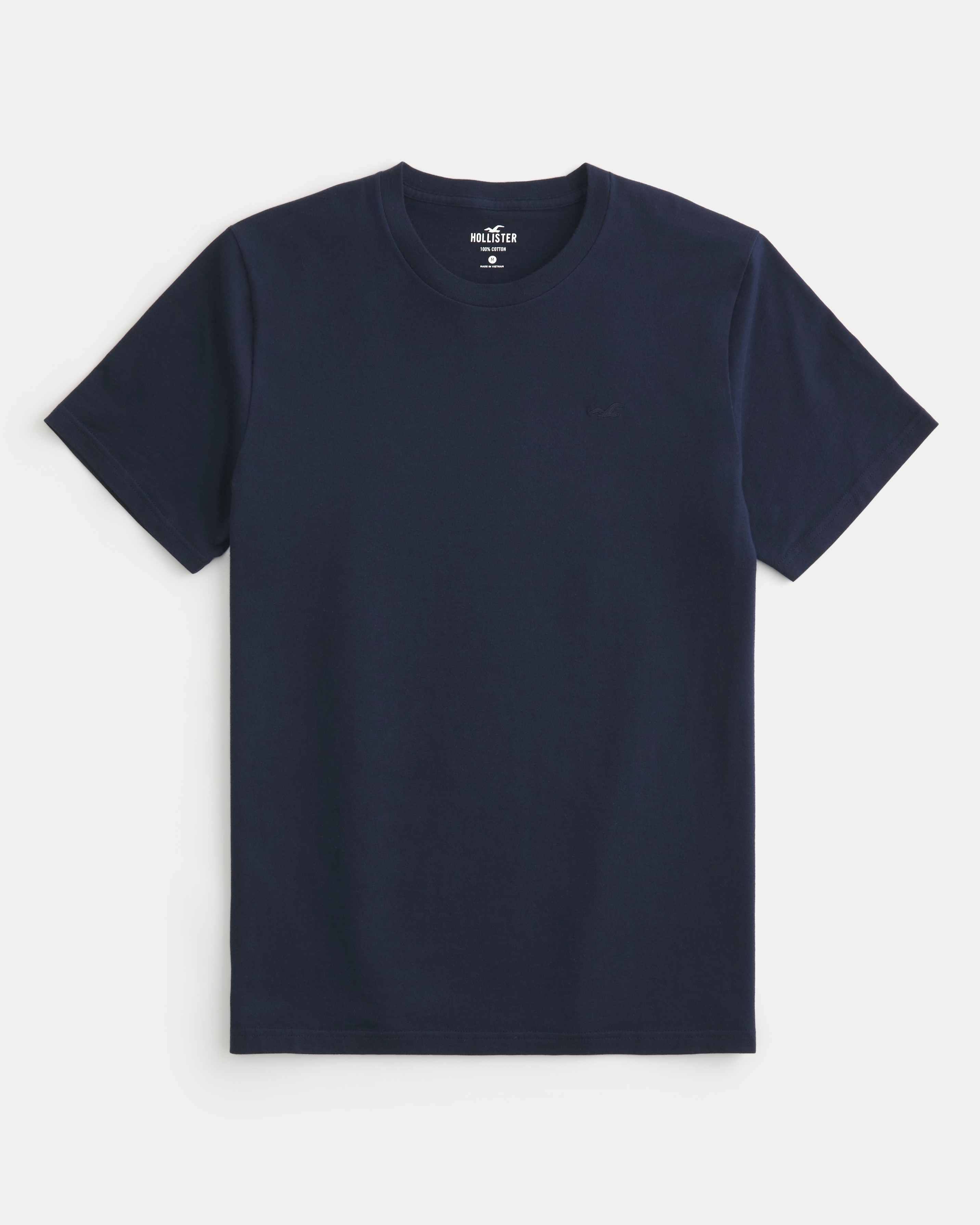 Men s Icon Crew T Shirt in Navy Size L from Hollister