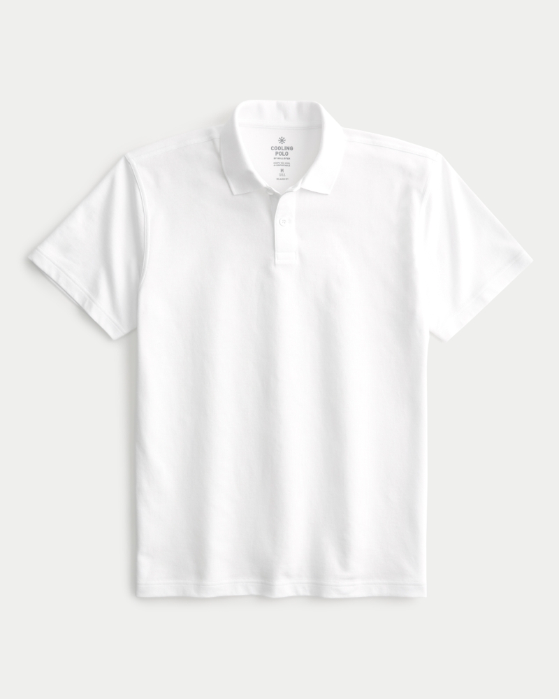 Men's Relaxed Cooling Polo | Men's New Arrivals | HollisterCo.com