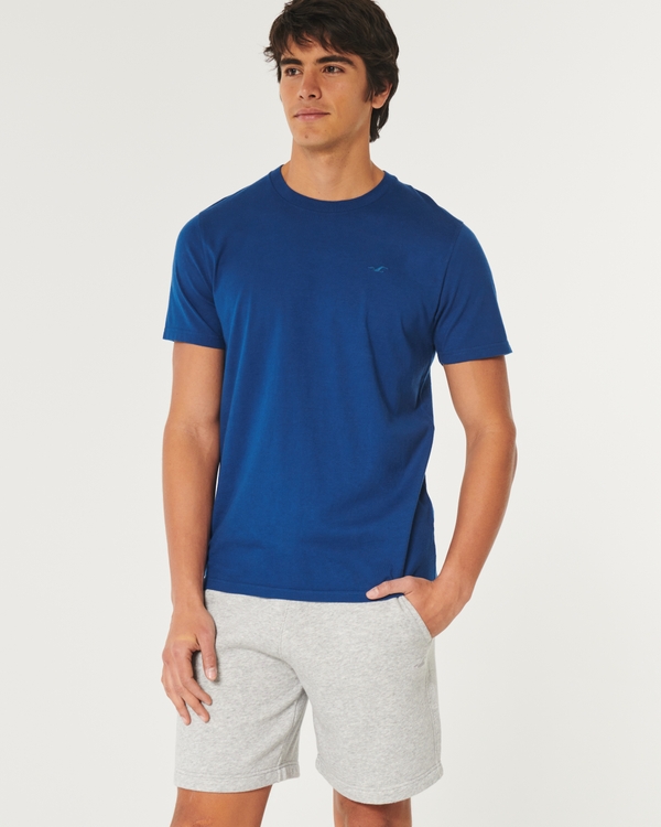 Cotton Icon Crew T-Shirt, Blue