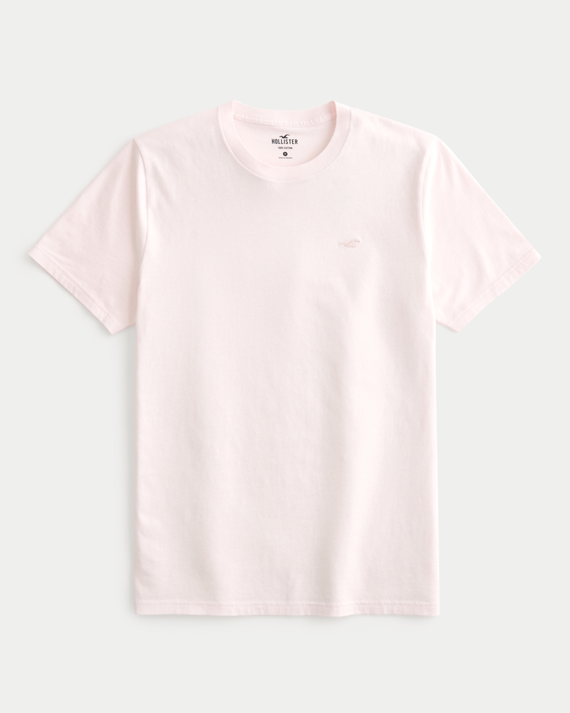 Pink hollister t shirt best sale