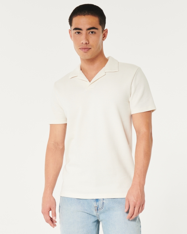 Johnny Collar Polo, Cream